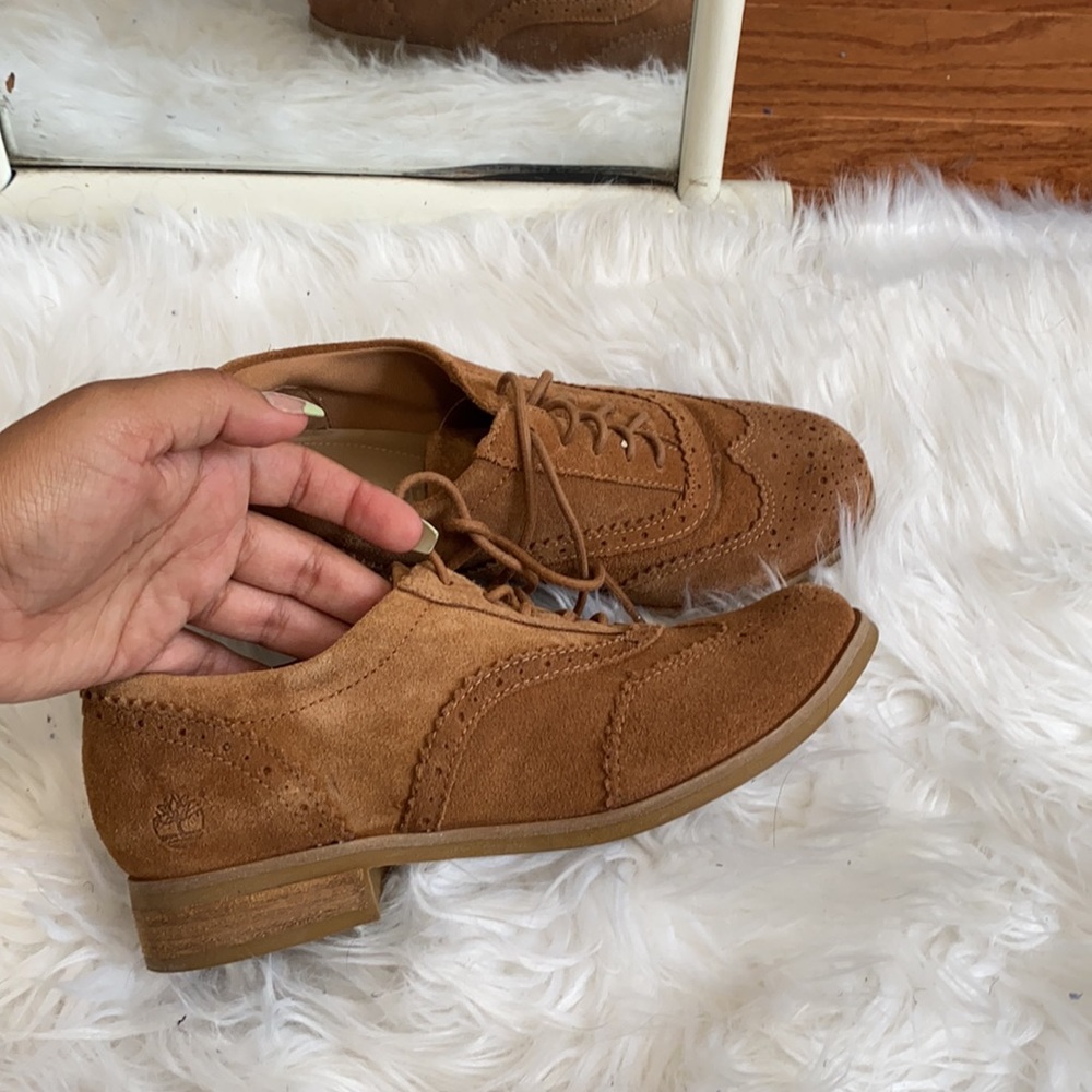 Timberland Suede Tan Oxford Shoes